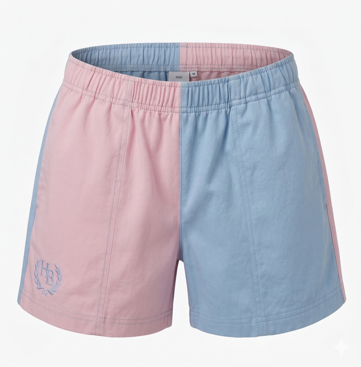 Hazy Blue Nelson Unisex Colour Block Shorts