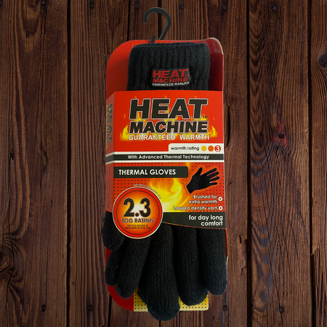 Heat Machine Mens Thermal Insulated Gloves Code 1113 - One Size - Just £6.99! Shop now at Warwickshire Clothing.