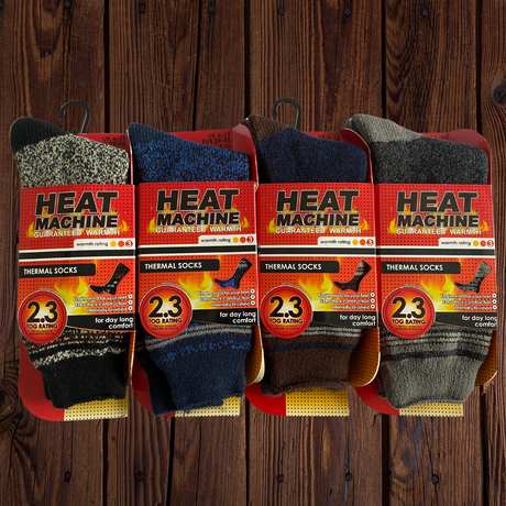 Mens Heat Machine Socks Thermal Tog 2.3 Warm Winter Socks 2627 - Just $5.99! Shop now at Warwickshire Clothing. Free Dellivery.