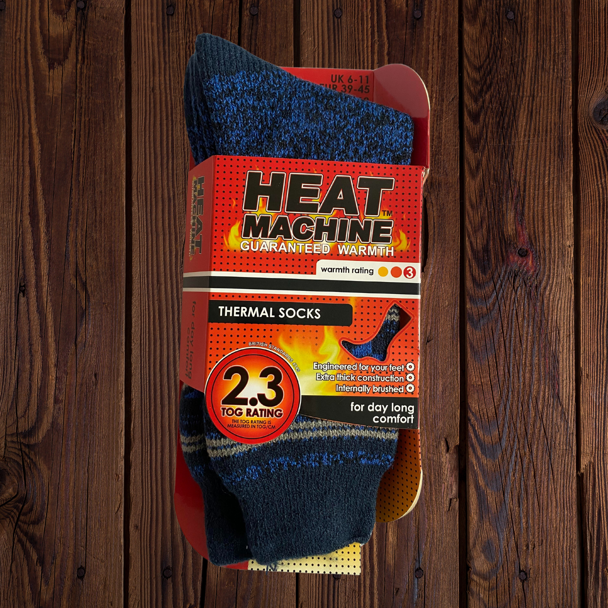 Mens Heat Machine Socks Thermal Tog 2.3 Warm Winter Socks 2627 - Just £5.99! Shop now at Warwickshire Clothing.