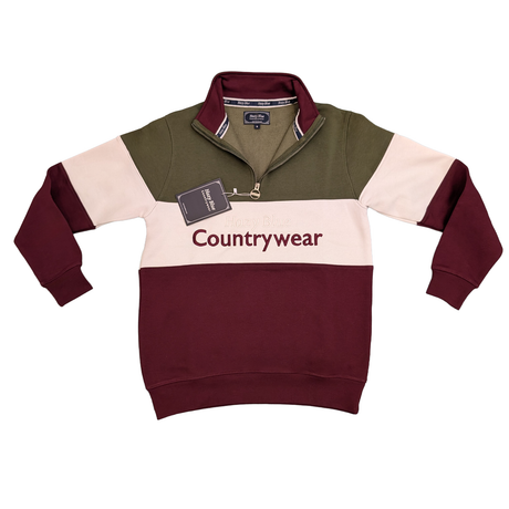 Hazy Blue Countrywear Henley Sweatshirt - Just £39.99! Shop now at Warwickshire Clothing.