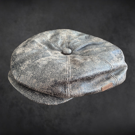 Majorwear Worn Leather Newsboy Cap - Just $18.99! Shop now at Warwickshire Clothing. Free Dellivery.
