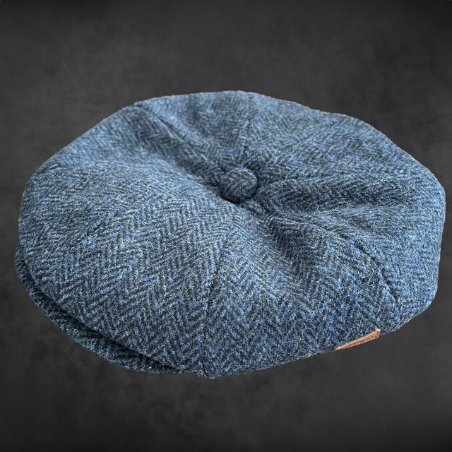 Majorwear Herringbone Newsboy Cap | Tweed Navy - Just £18.99! Shop now at Warwickshire Clothing.