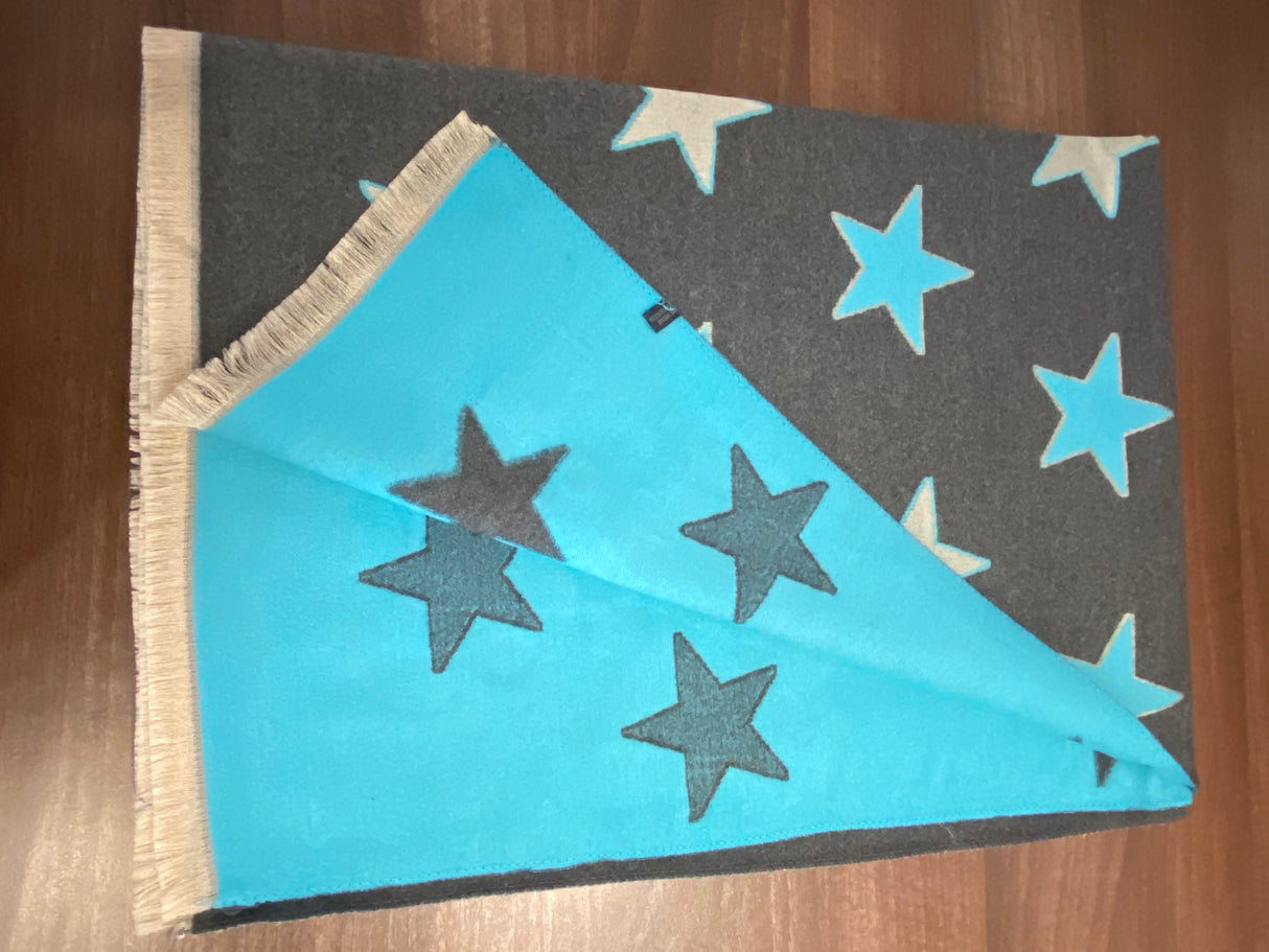 House of Tweed Ladies Womens Scarf - Stars - Just £14.99! Shop now at Warwickshire Clothing.