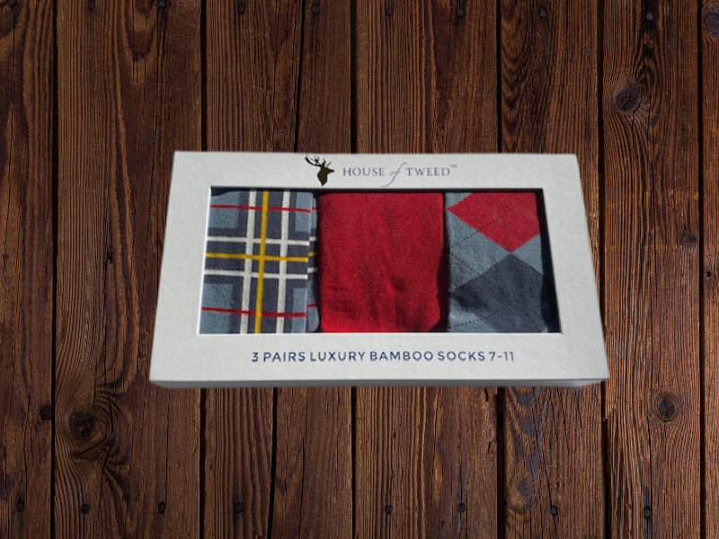 House of Tweed Luxury Mens Bamboo Socks | 3 Pairs Argyle - Just $12.99! Shop now at Warwickshire Clothing. Free Dellivery.