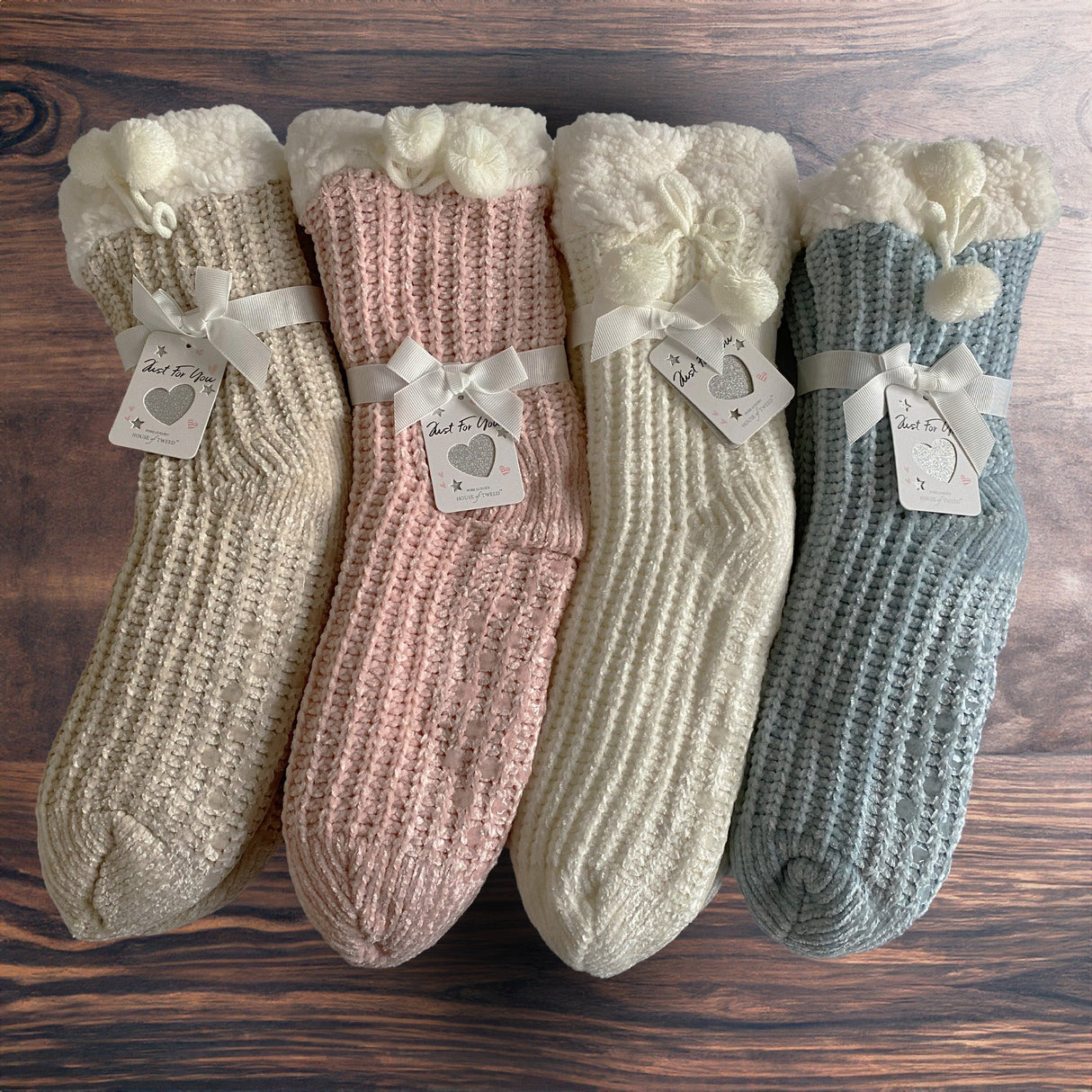 House of Tweed Ladies Fluffy Cosy Socks - One Size - Just £12.99! Shop now at Warwickshire Clothing.