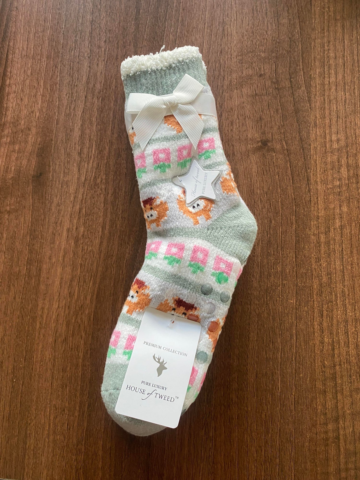 House of Tweed Ladies Fluffy Cosy Socks - 2 Pack One Size - Just £12.99! Shop now at Warwickshire Clothing.