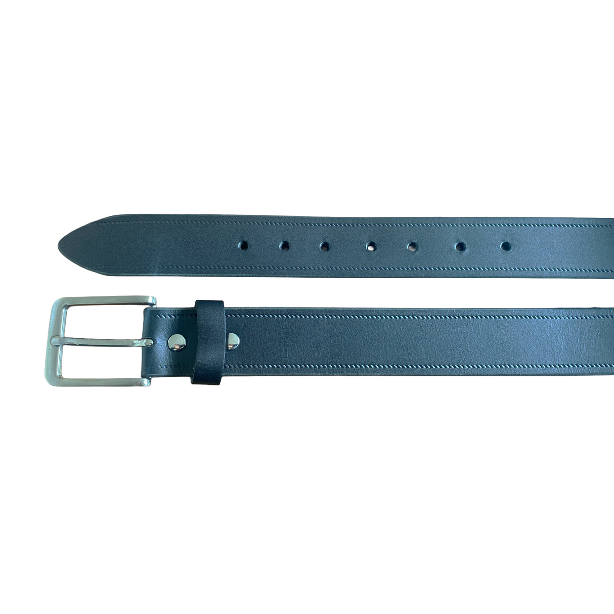 Hazy Blue Plain Leather Belt - Durable & Classic Everyday Style