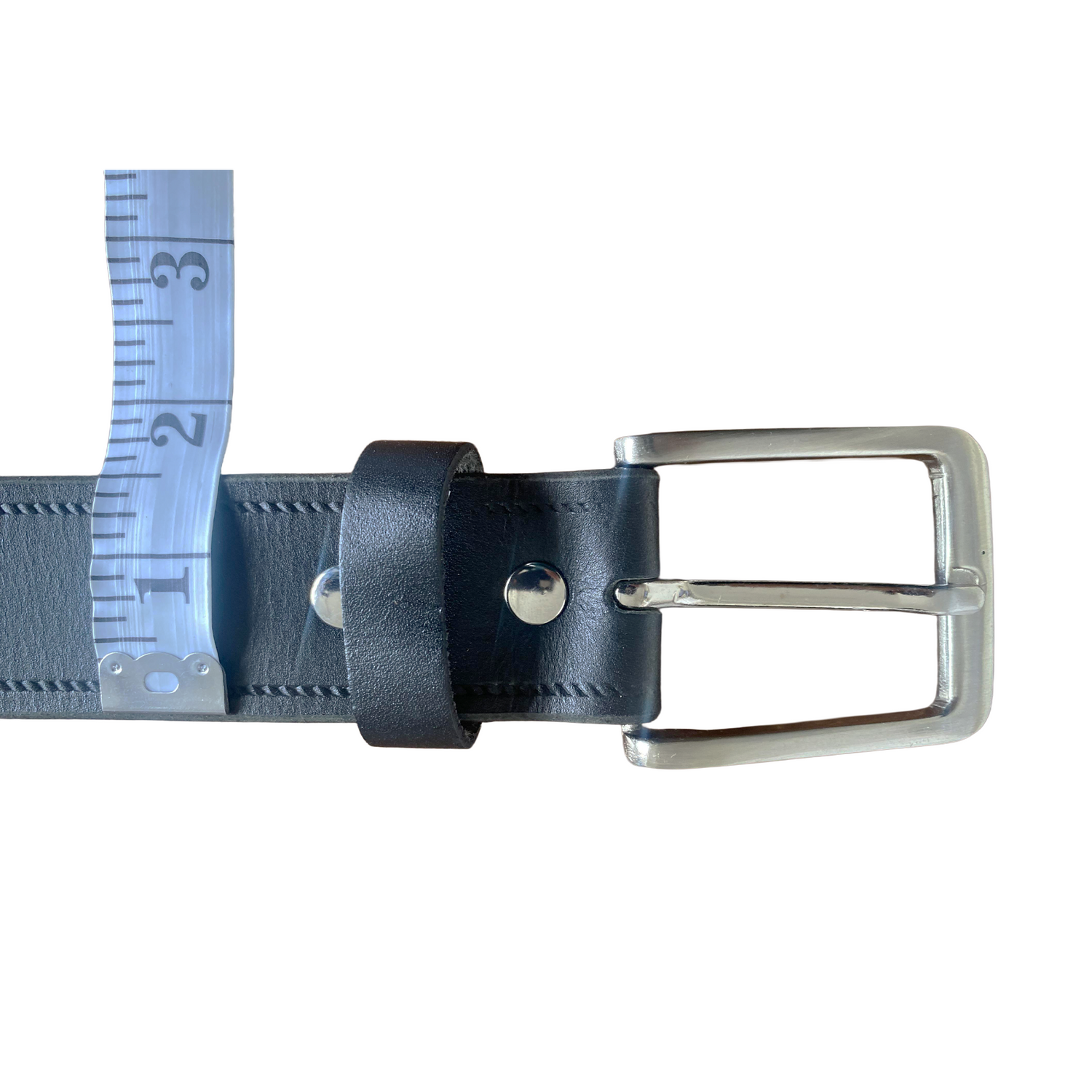 Hazy Blue Plain Leather Belt - Durable & Classic Everyday Style