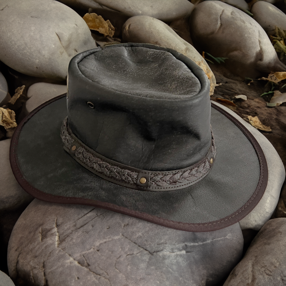 Hazy Blue Crushable Darwin Australian Style Hat - Just £19.99! Shop now at Warwickshire Clothing.