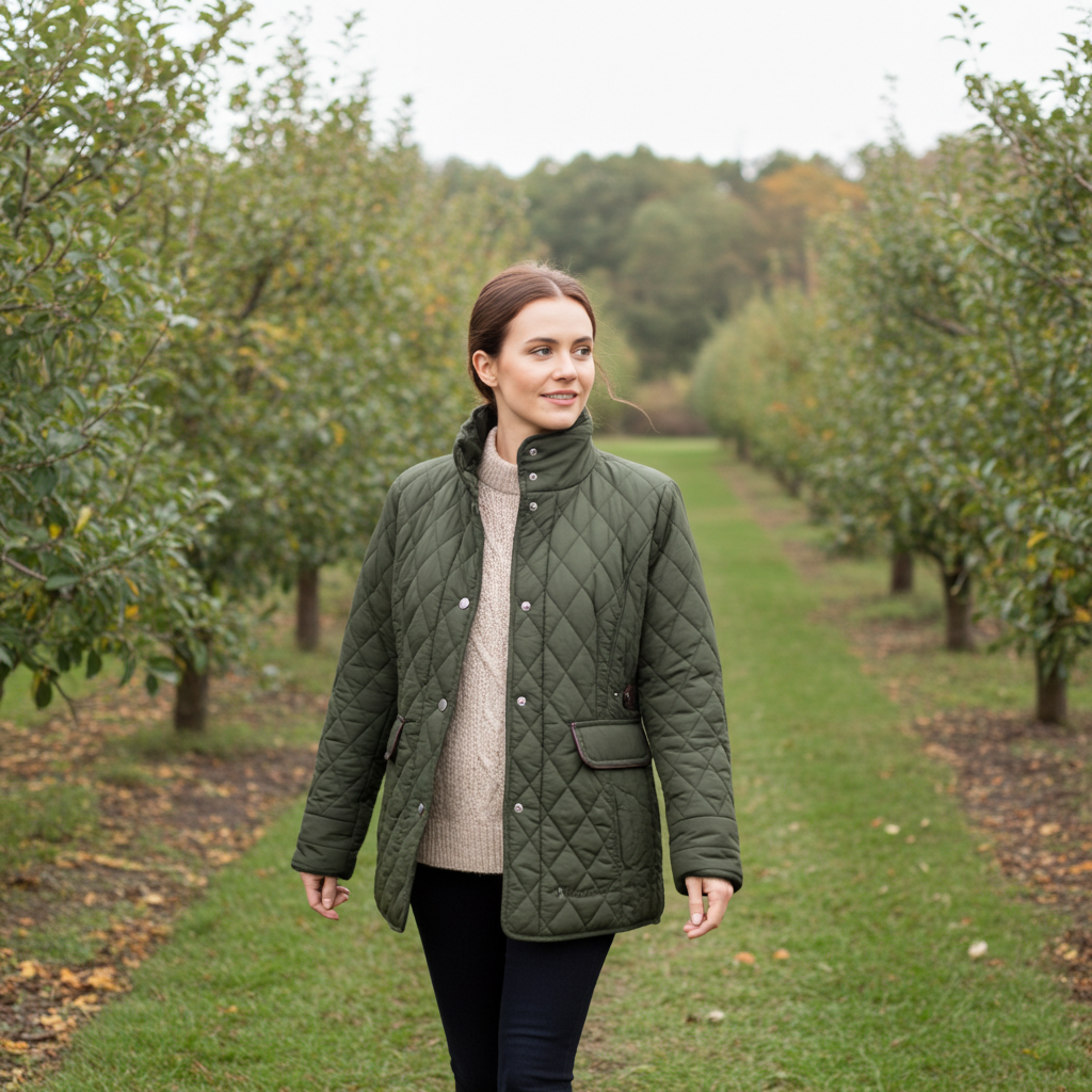 Hazy Blue Louise Quilted Jacket