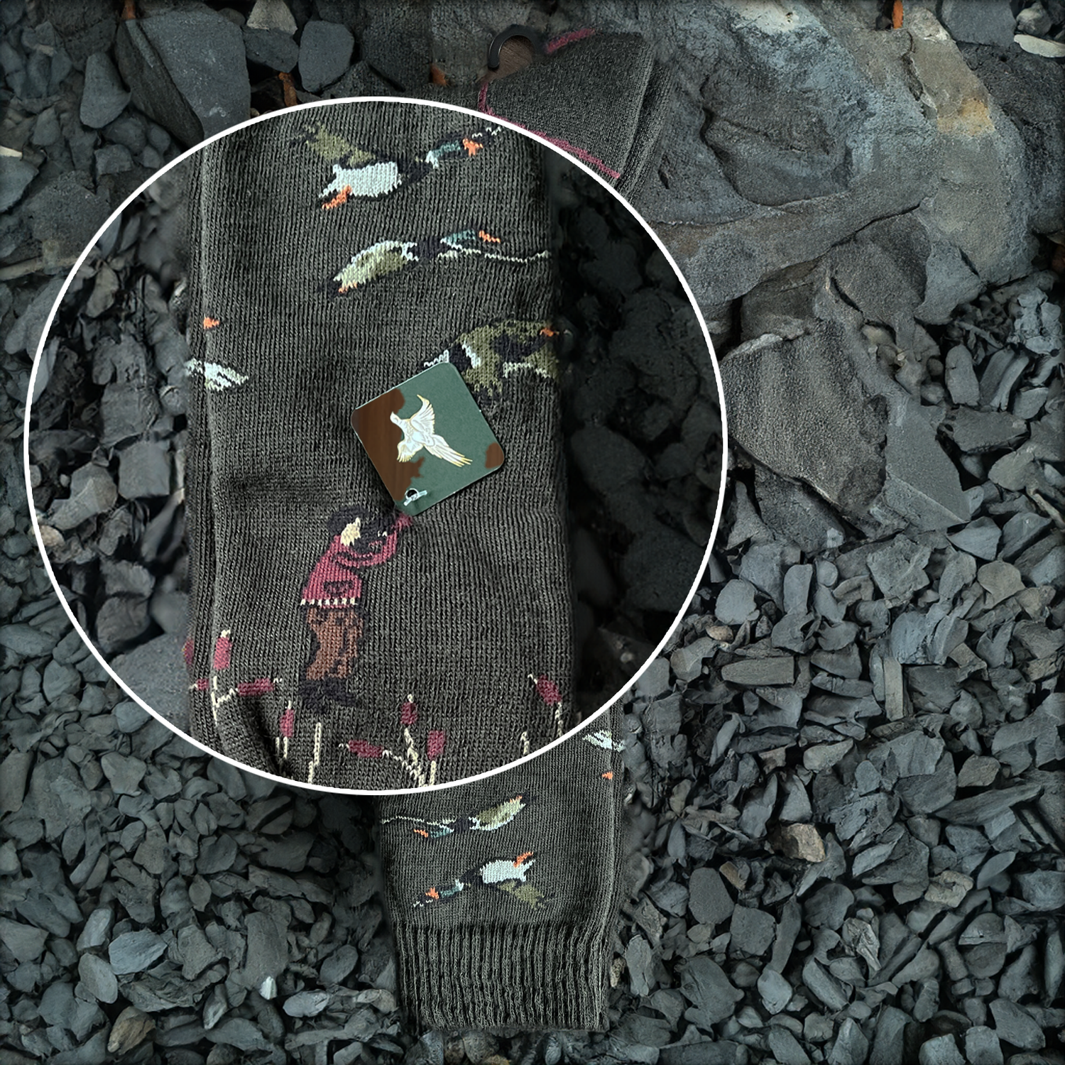 Hazy Blue Country Shooting Socks - Just £8.99! Shop now at Warwickshire Clothing.