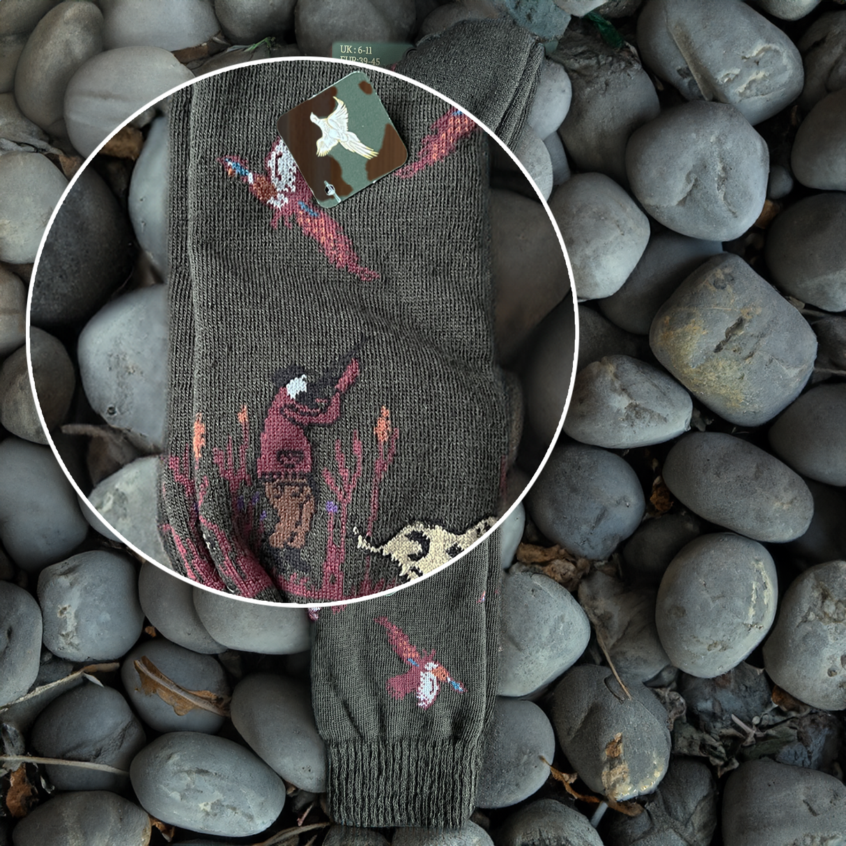 Hazy Blue Country Shooting Socks - Just £8.99! Shop now at Warwickshire Clothing.