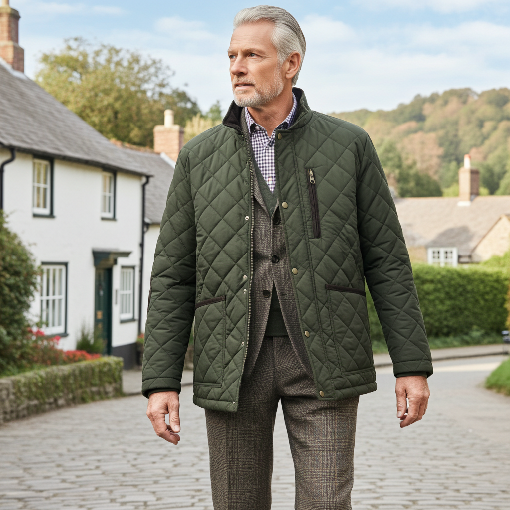 Hazy Blue Hawthorne Quilted Jacket