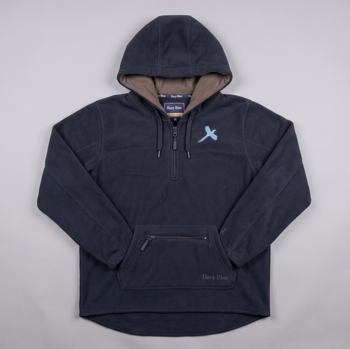 Hazy Blue Kids Half Zip Pullover Hoodie Fleece - Louie