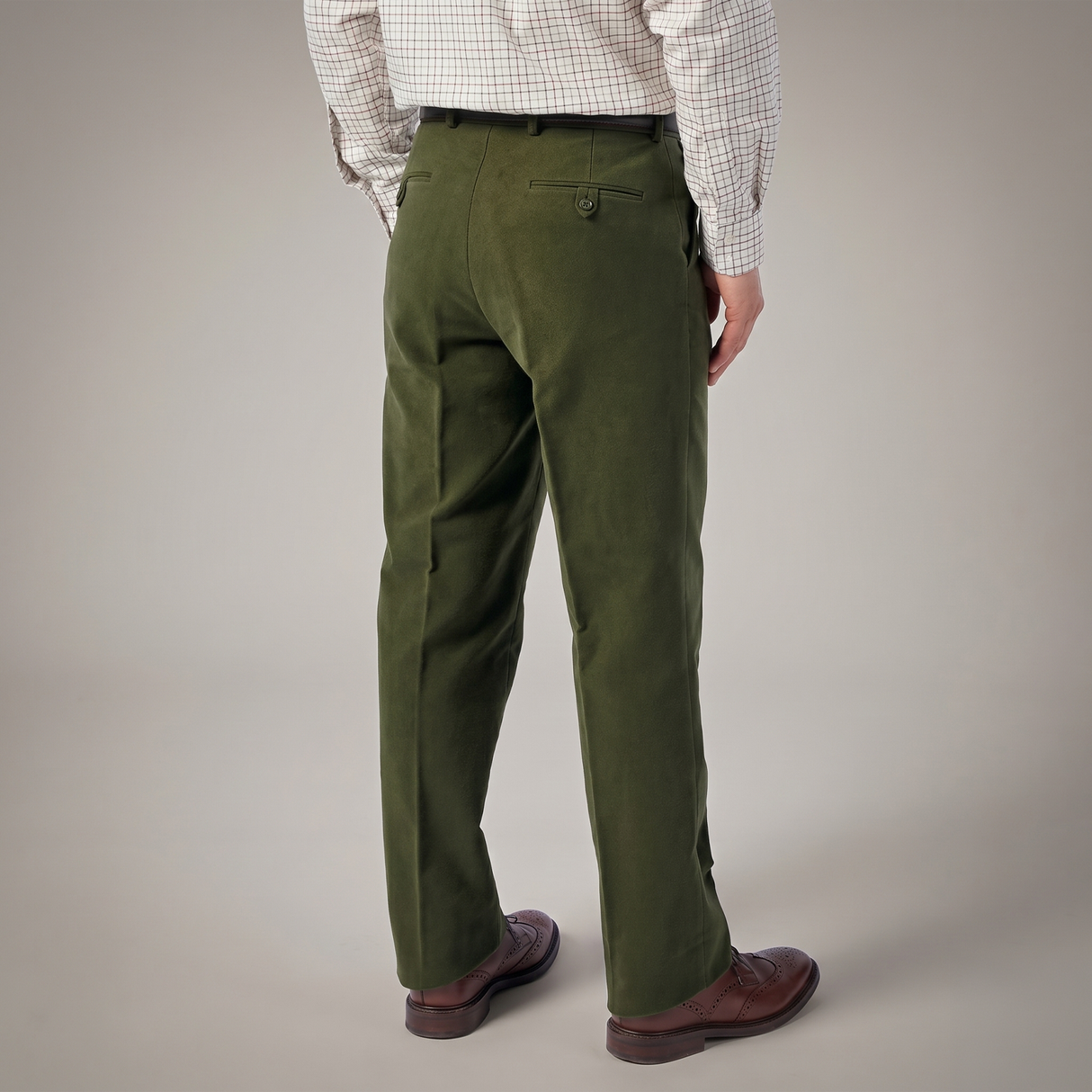 Hazy Blue Mens Moleskin Heavy Weight Stretch Trousers