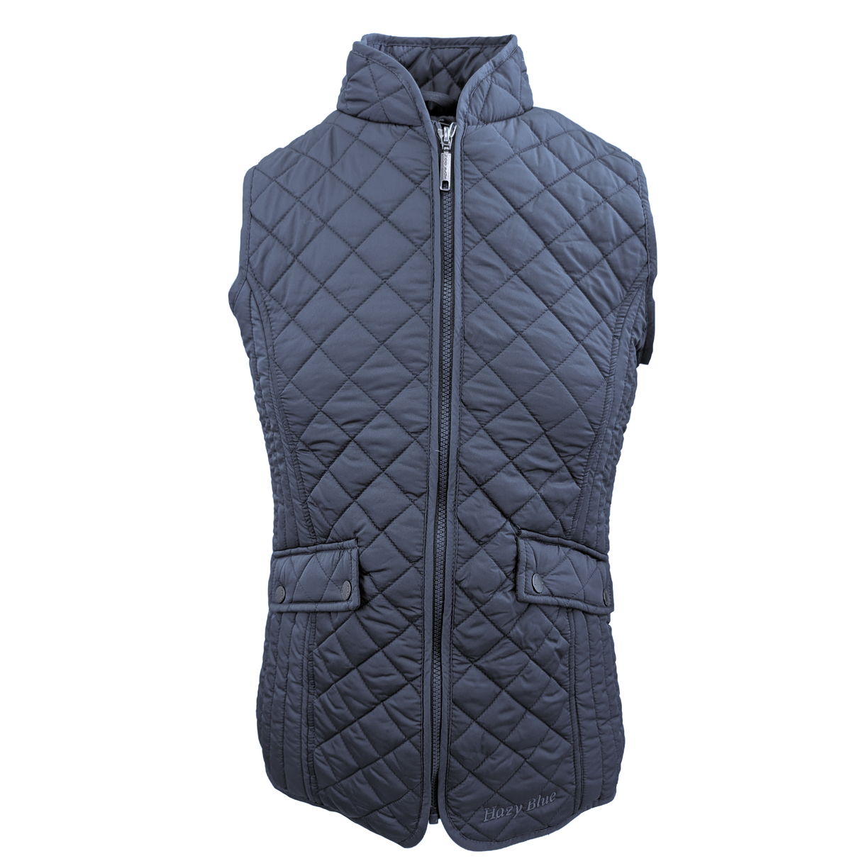 Hazy Blue Tanya Quilted Gilet: Classic Comfort, Modern Style