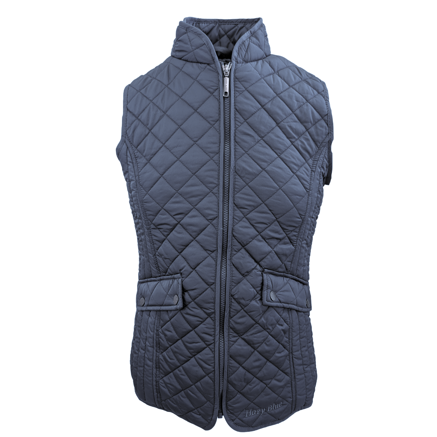 Hazy Blue Tanya Quilted Gilet: Classic Comfort, Modern Style
