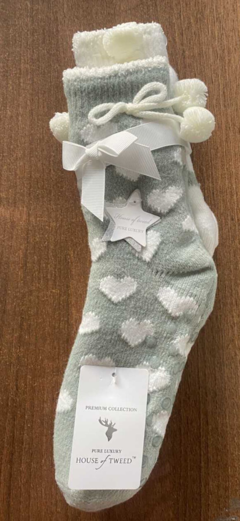 House of Tweed Ladies Fluffy Cosy Socks (Dottie) - 2 Pack One Size (Copy) - Just £12.99! Shop now at Warwickshire Clothing.