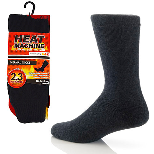 Heat Machine 2.3 TOG Mens Thermal Socks Brushed Inside - Just £6.99! Shop now at Warwickshire Clothing.