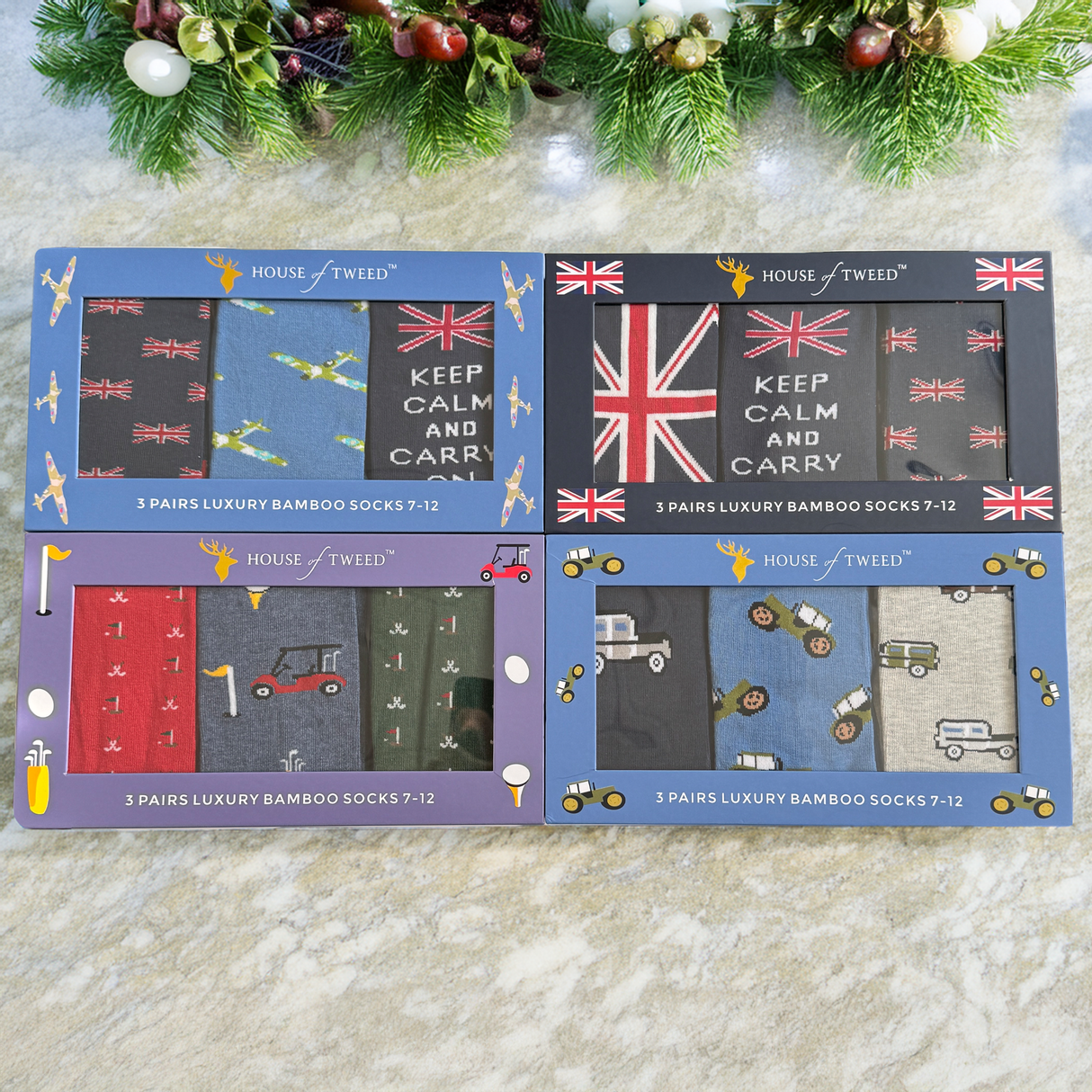 Mens House Of Tweed Luxury Premium Bamboo Sizes 7 to 12 Novelty Socks - Just £14.99! Shop now at Warwickshire Clothing.