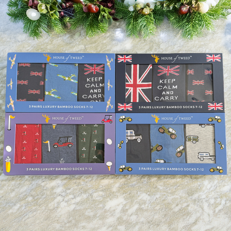 Mens House Of Tweed Luxury Premium Bamboo Sizes 7 to 12 Novelty Socks - Just £14.99! Shop now at Warwickshire Clothing.