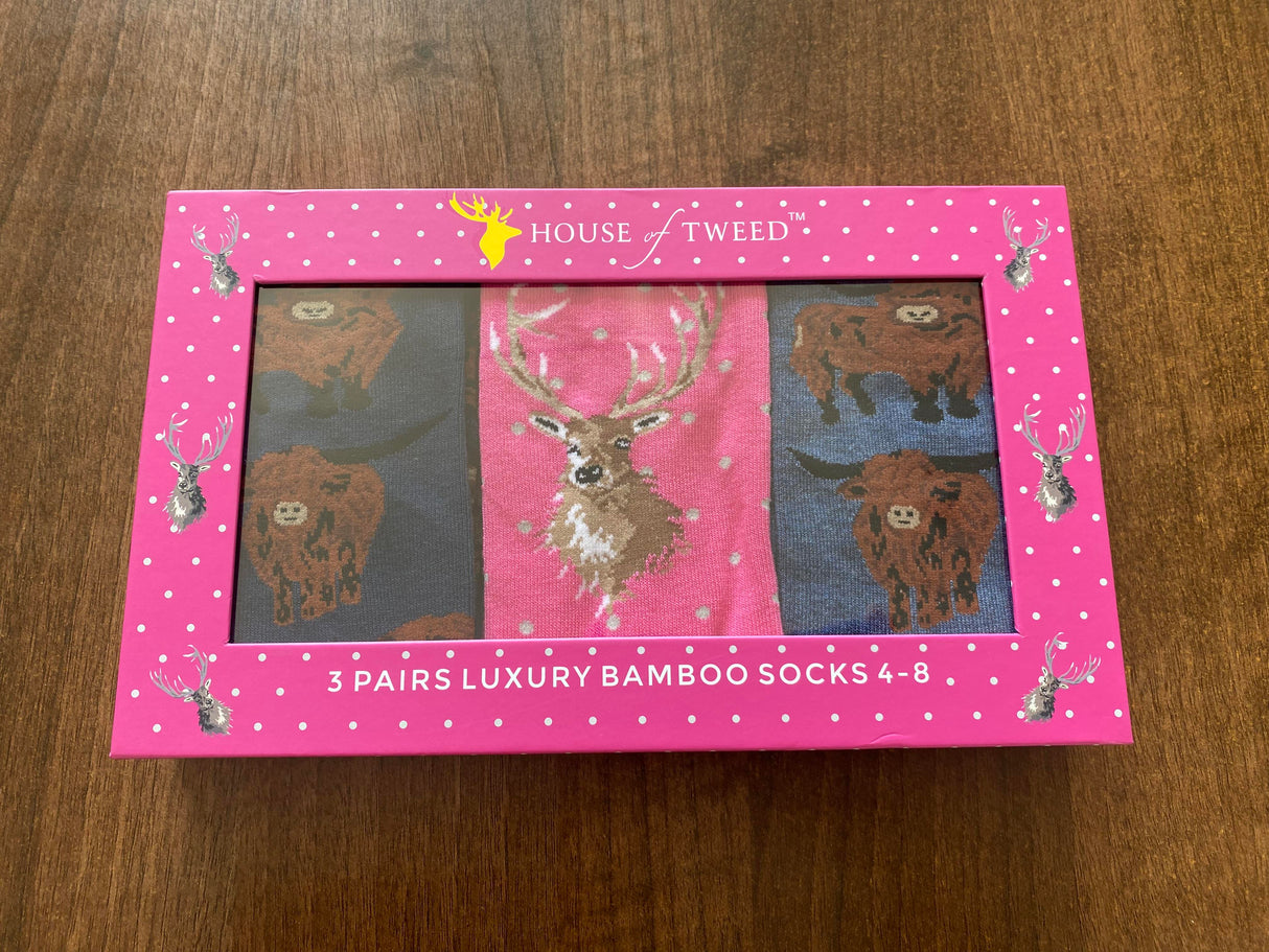 House of Tweed Luxury Ladies Bamboo Gift Novelty Socks - Just £14.99! Shop now at Warwickshire Clothing.
