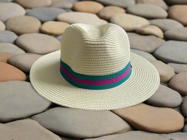 House of Tweed Mens Straw Fedora Hat Panama Wide Brim - Just £19.99! Shop now at Warwickshire Clothing.