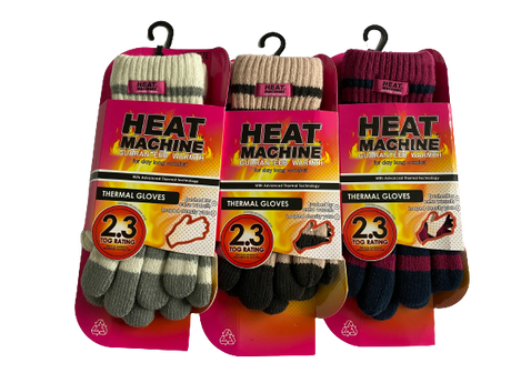 Heat Machine Ladies Thermal Insulated Gloves code 3066 - One Size - Just $5.49! Shop now at Warwickshire Clothing. Free Dellivery.