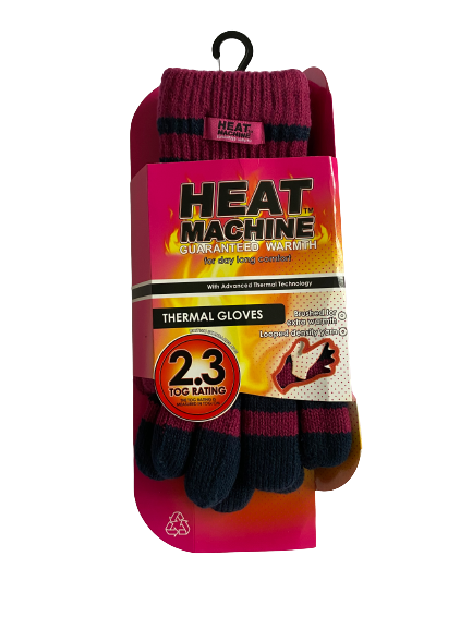 Heat Machine Ladies Thermal Insulated Gloves code 3066 - One Size - Just £6.49! Shop now at Warwickshire Clothing.
