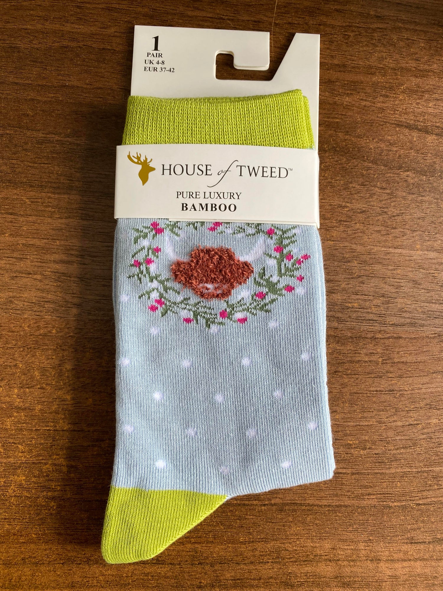 House of Tweed Pure Luxury Women's Bamboo Socks - Animal Pattern Collection - Just £5.99! Shop now at Warwickshire Clothing.