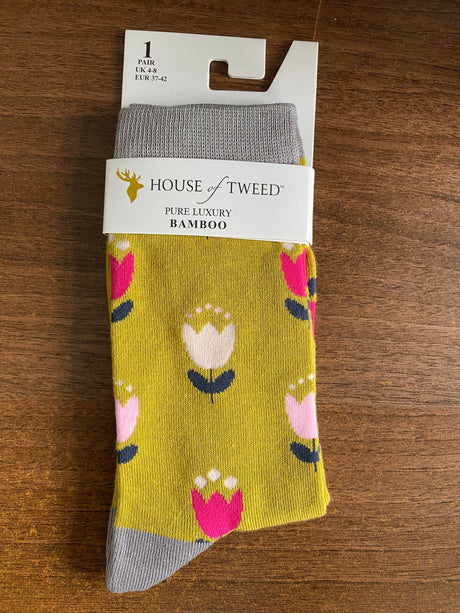 House of Tweed Pure Luxury Women's Bamboo Socks - Animal Pattern Collection - Just £5.99! Shop now at Warwickshire Clothing.