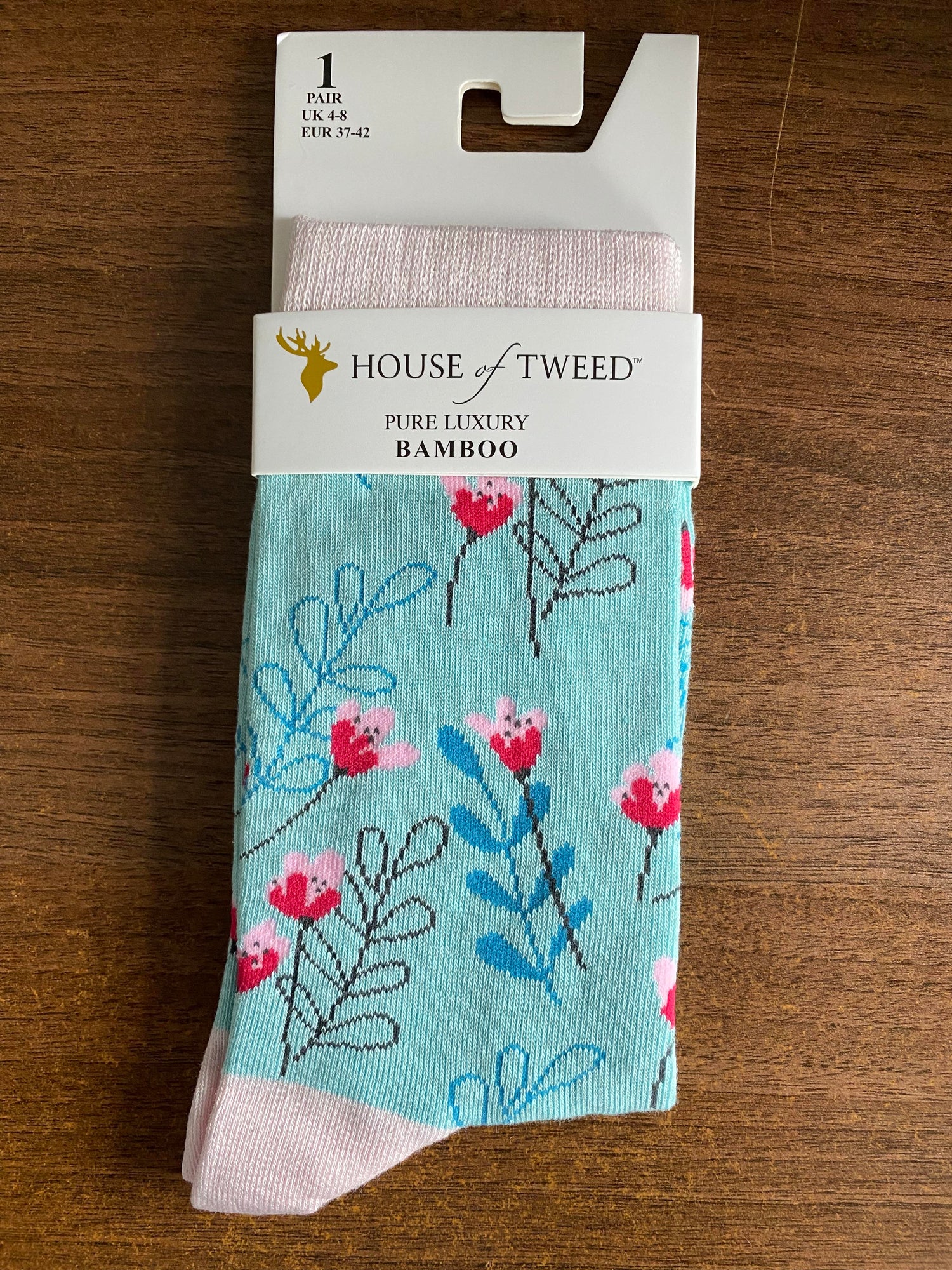 House of Tweed Pure Luxury Women's Bamboo Socks - Animal Pattern Collection - Just £5.99! Shop now at Warwickshire Clothing.