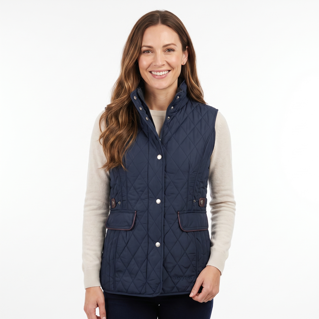 Hazy Blue Joanne Quilted Gilet