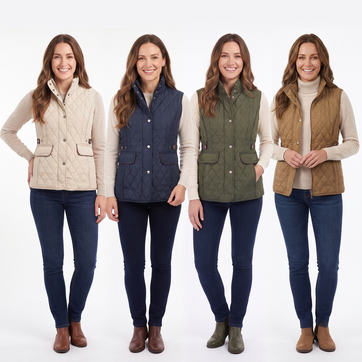 Hazy Blue Joanne Quilted Gilet