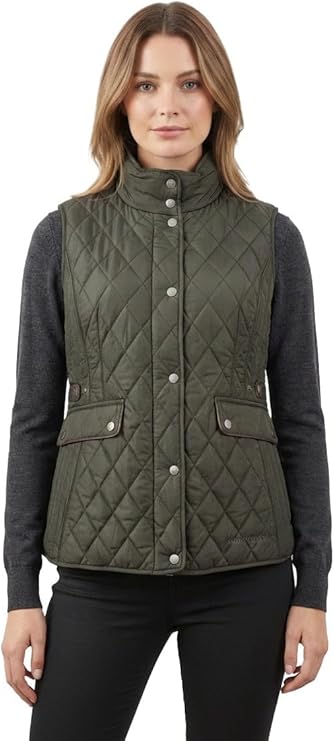 Hazy Blue Joanne Quilted Gilet