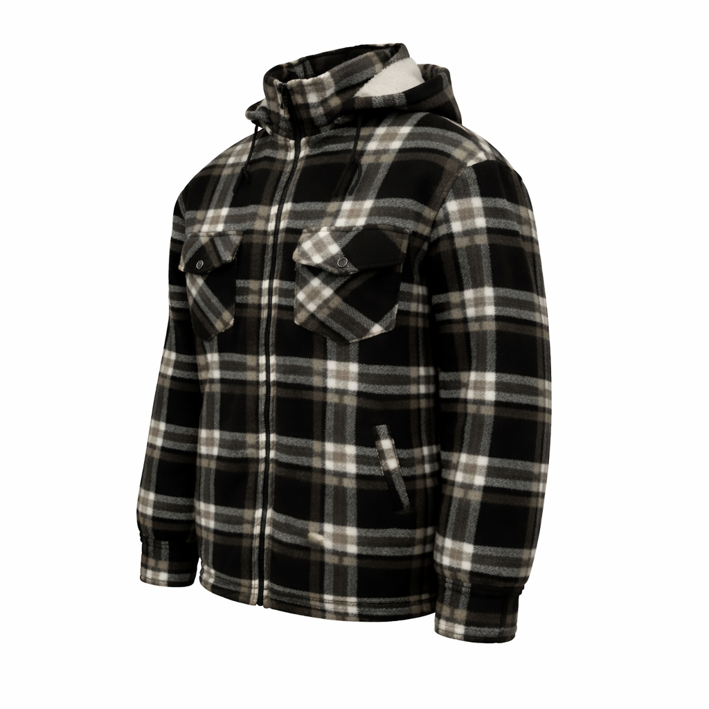 Hazy Blue Logan Fleece Lined Lumberjack Shirt Jacket
