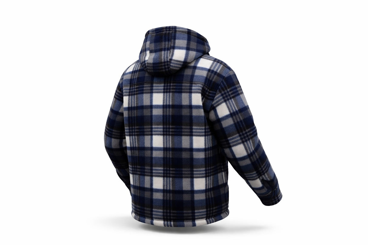 Hazy Blue Logan Fleece Lined Lumberjack Shirt Jacket
