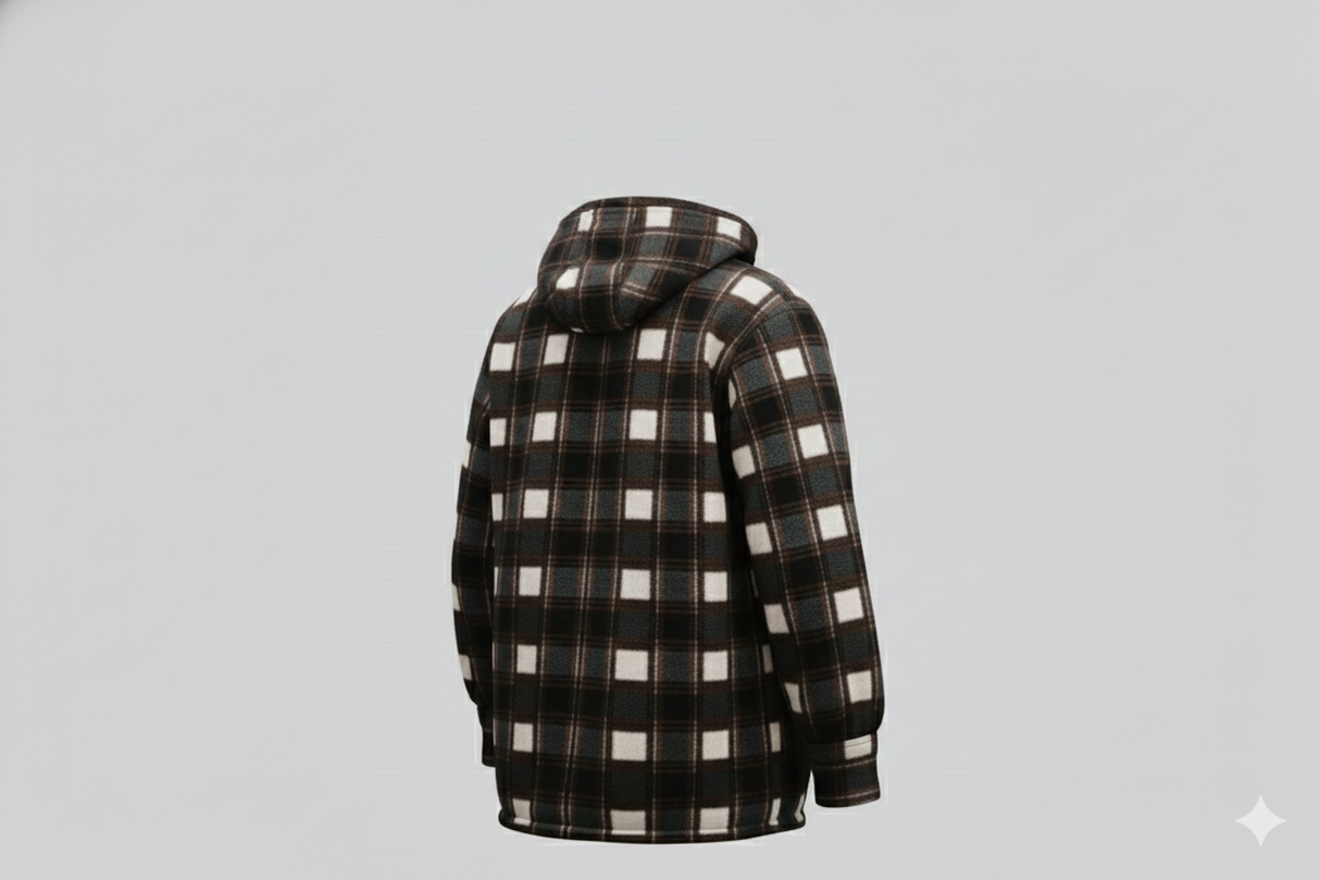 Hazy Blue Logan Fleece Lined Lumberjack Shirt Jacket