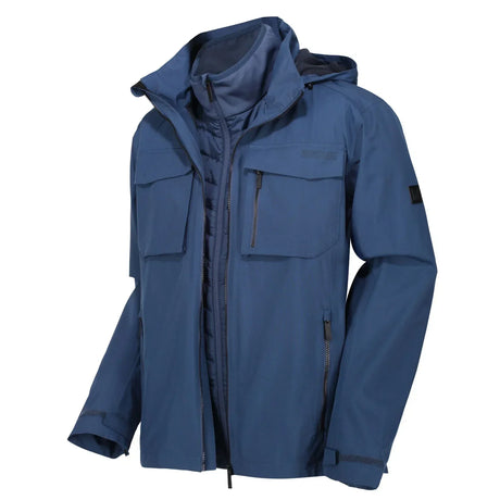 Regatta Mens Shrigley 3 In 1 Waterproof Insulated Hooded Jacket - Just £49.99! Shop now at Warwickshire Clothing.