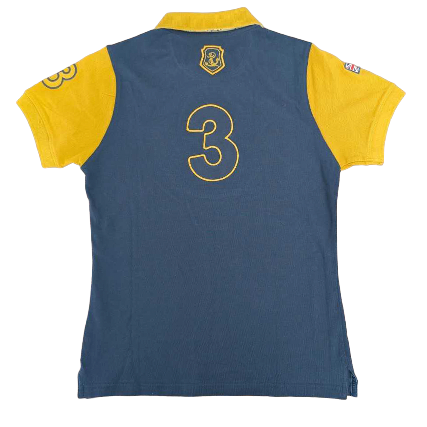 Hazy Blue Women's Plain Polo Shirt with Number 3 Detail - Just £14.99! Shop now at Warwickshire Clothing.