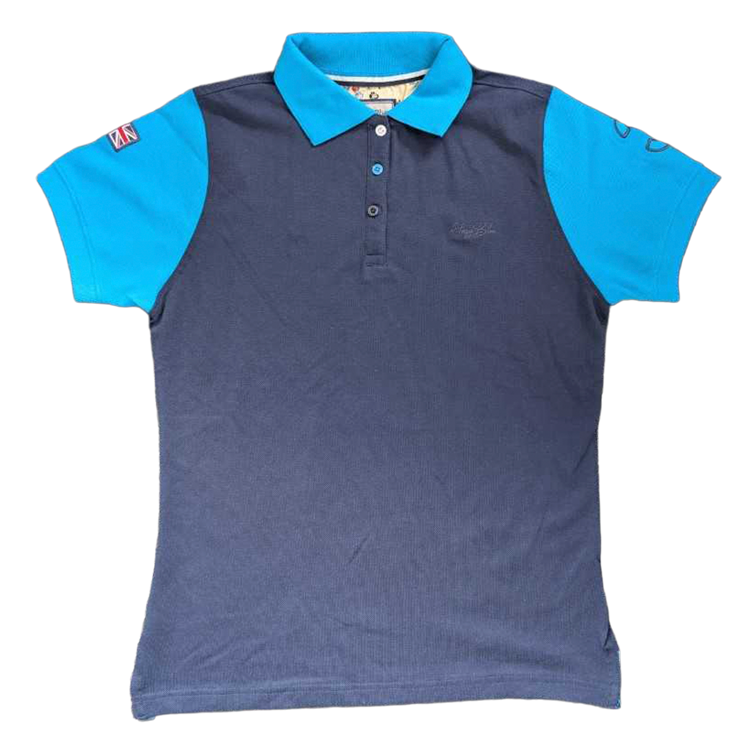 Hazy Blue Women's Plain Polo Shirt with Number 3 Detail - Just £14.99! Shop now at Warwickshire Clothing.