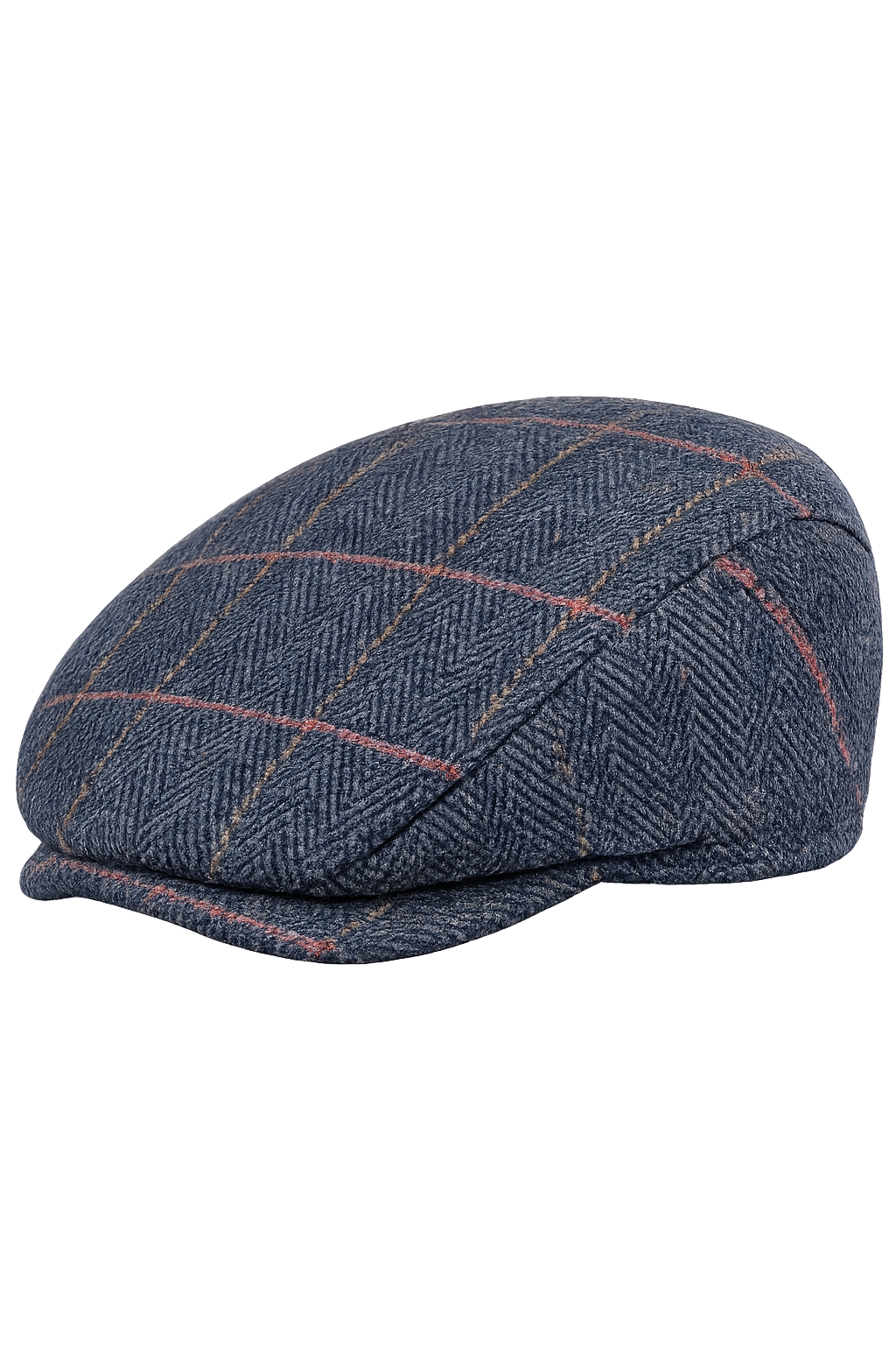 Hazy Blue Traditional Derby Tweed Flat Cap