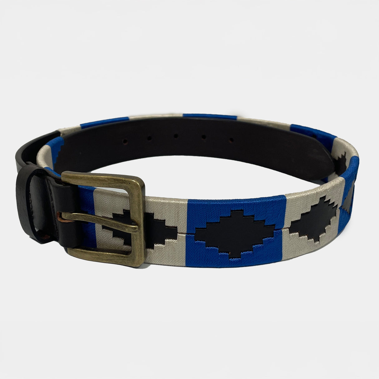 Hazy Blue Brown Leather Polo Belts: Equestrian Style & Everyday Elegance