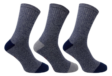 Bramble Mens Docks All Terrain Socks 3PK Mixed 6-11 Blue - Just £11.99! Shop now at Warwickshire Clothing.