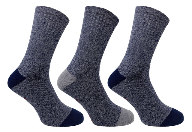 Bramble Mens Docks All Terrain Socks 3PK Mixed 6-11 Blue - Just £11.99! Shop now at Warwickshire Clothing.