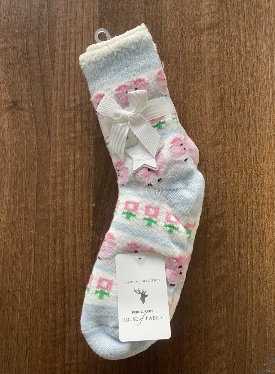 House of Tweed Ladies Fluffy Cosy Socks - 2 Pack One Size - Just £12.99! Shop now at Warwickshire Clothing.