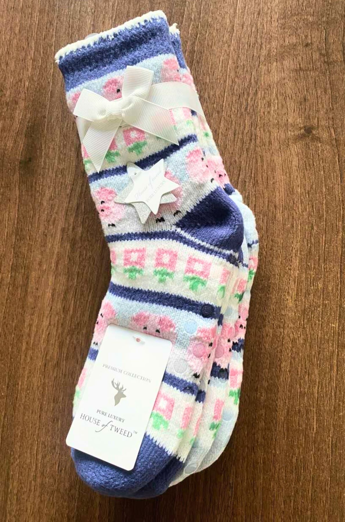 House of Tweed Ladies Fluffy Cosy Socks (Dottie) - 2 Pack One Size (Copy) - Just £12.99! Shop now at Warwickshire Clothing.