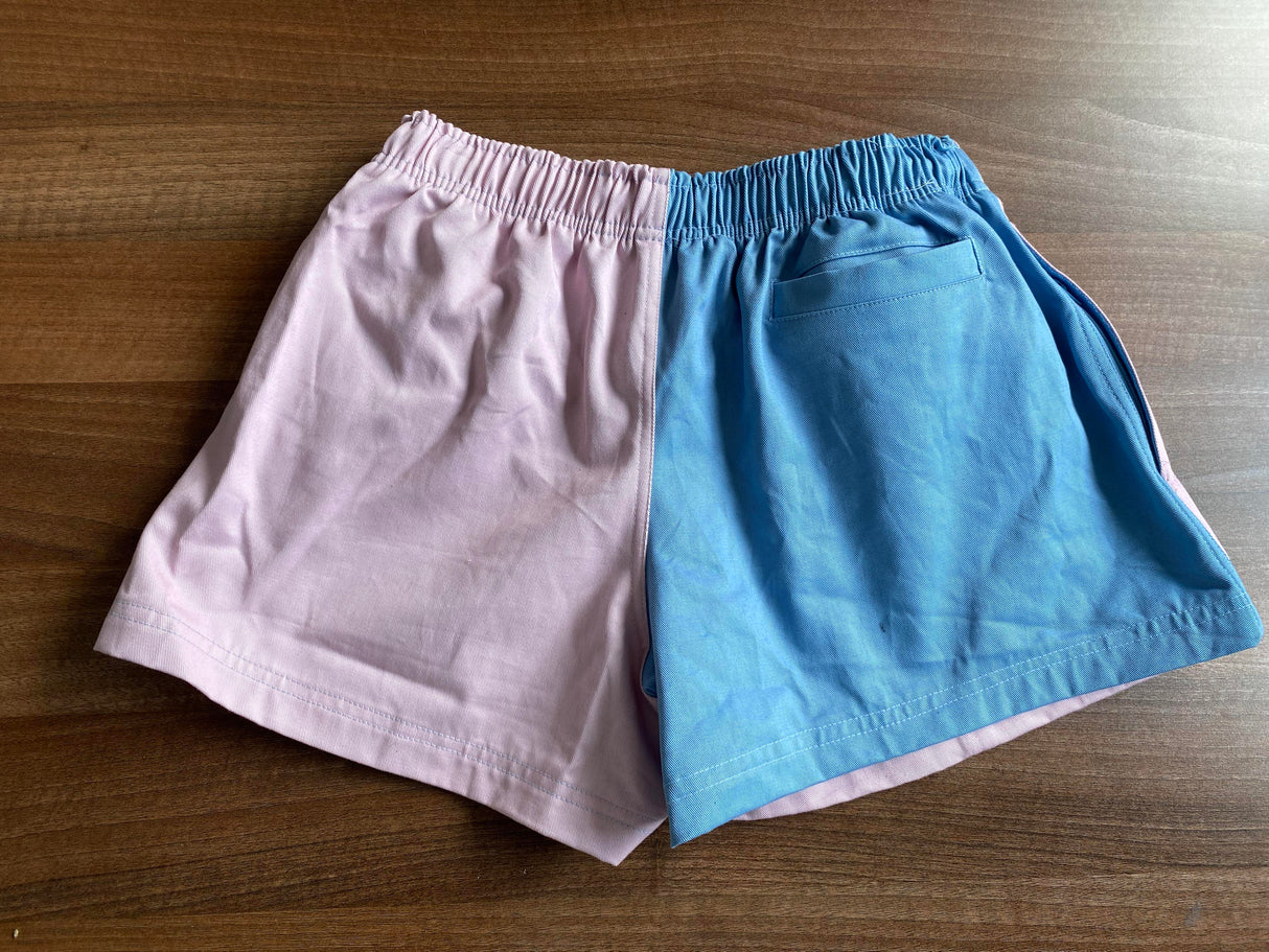 Hazy Blue Nelson Colour Block Shorts - Unisex Sports & Leisure