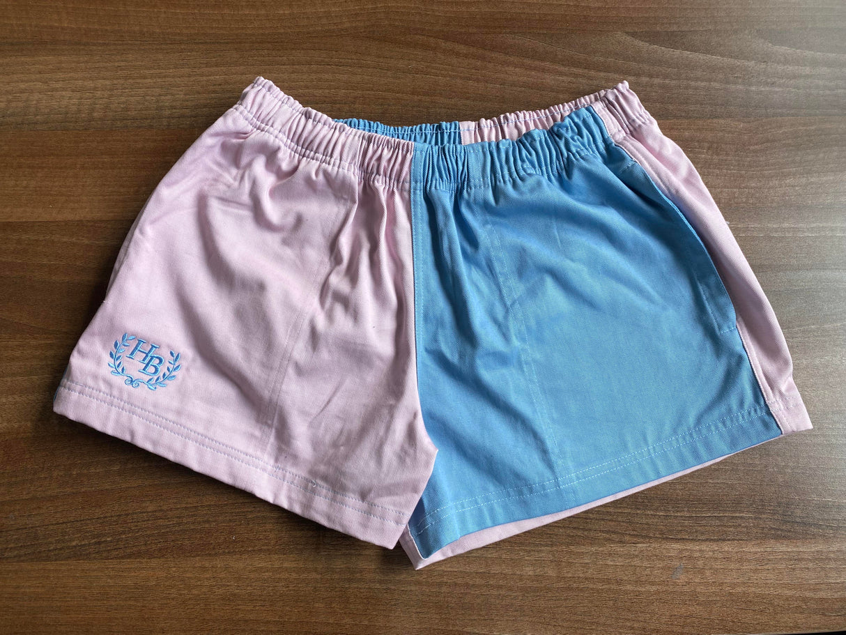 Hazy Blue Nelson Colour Block Shorts - Unisex Sports & Leisure